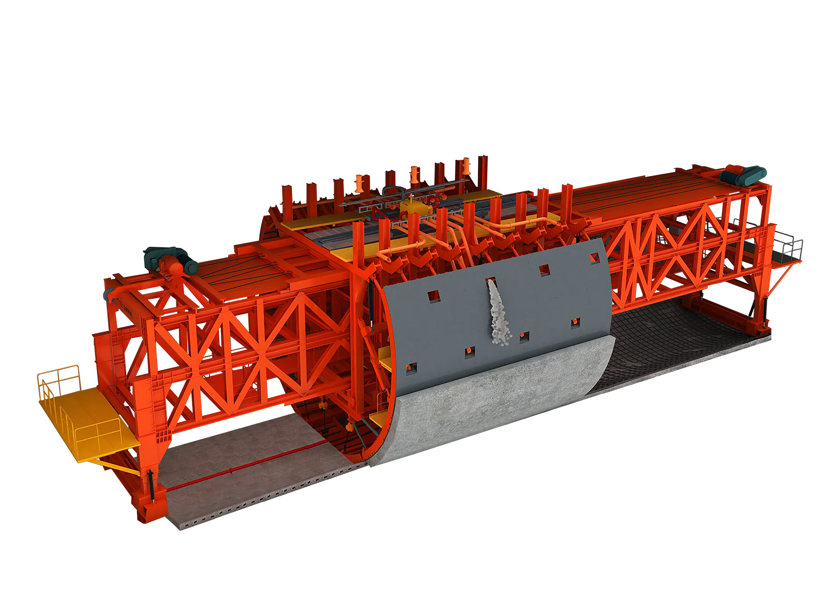 自动浇筑针梁台车